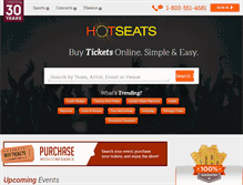 Tablet Screenshot of hotseats.com